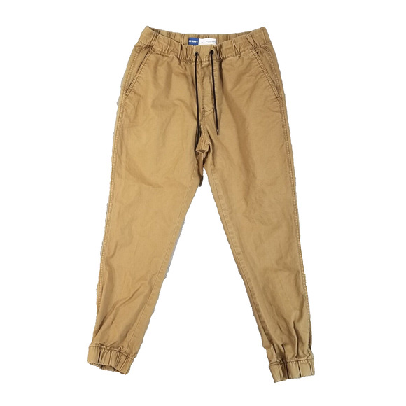 Old Navy jogger pants men's medium brown flex stretch outdoor preppy - Picture 1 of 11